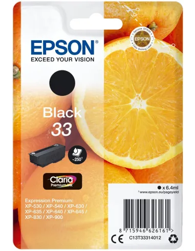 Epson 33 Cartucho de Tinta Negro