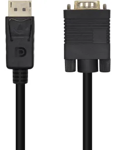 Aisens A125-0462 Conversor de Imagen DisplayPort a VGA WUXGA 3 m Negro-CABL52821