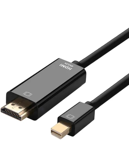Aisens A125-0361 Conversor de Imagen Mini DisplayPort a HDMI 4K 2 m Negro