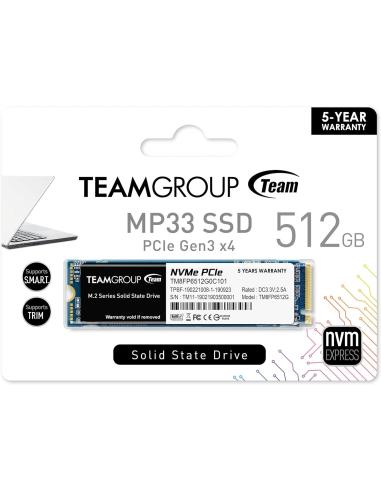 Team Group MP33 512GB SSD M.2 PCIe 3.0 x4  3D NAND