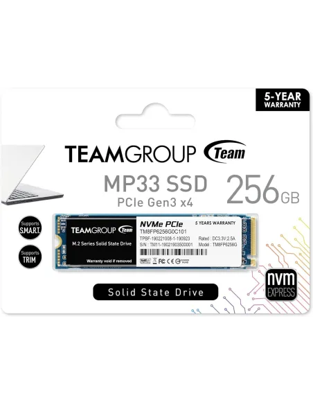 Team Group MP33 256GB SSD M.2 PCIe 3.0 x4  3D NAND