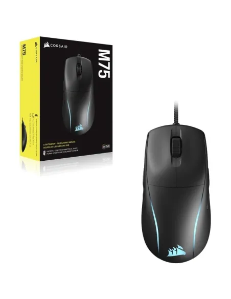 Corsair M75 RGB Ratón Gaming 26000 DPI Negro