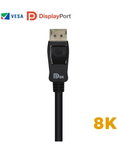 Aisens A149-0432 Cable DisplayPort v1.4 8K 60 Hz Macho/Macho 2 m Negro