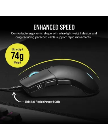 Corsair Sabre RGB Pro Champion Series Ratón Gaming Óptico 18000 DPI