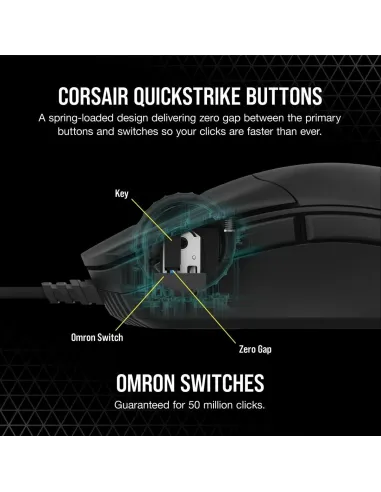 Corsair Sabre RGB Pro Champion Series Ratón Gaming Óptico 18000 DPI