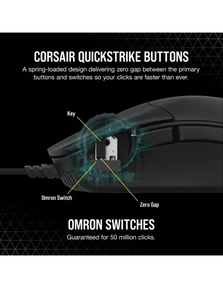 Corsair Sabre RGB Pro Champion Series Ratón Gaming Óptico 18000 DPI