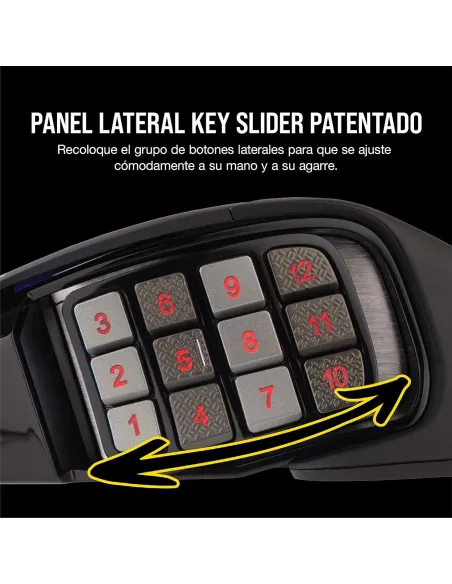 Corsair Scimitar RGB Elite Ratón Gaming Óptico 18000DPI