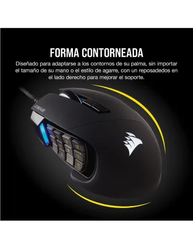 Corsair Scimitar RGB Elite Ratón Gaming Óptico 18000DPI