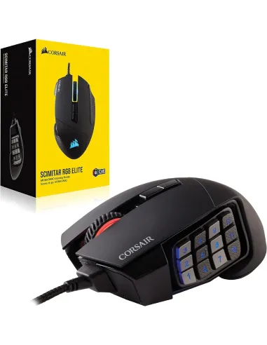 Corsair Scimitar RGB Elite Ratón Gaming Óptico 18000DPI