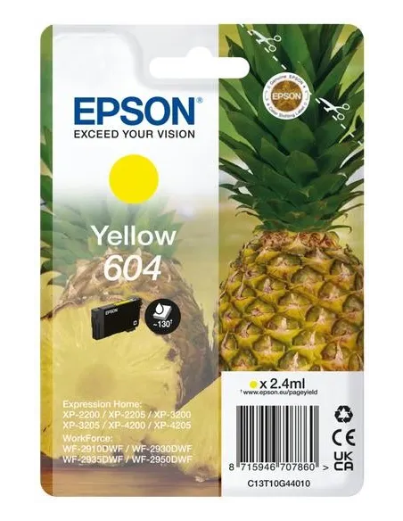 Epson 604 Cartucho de Tinta Amarillo
