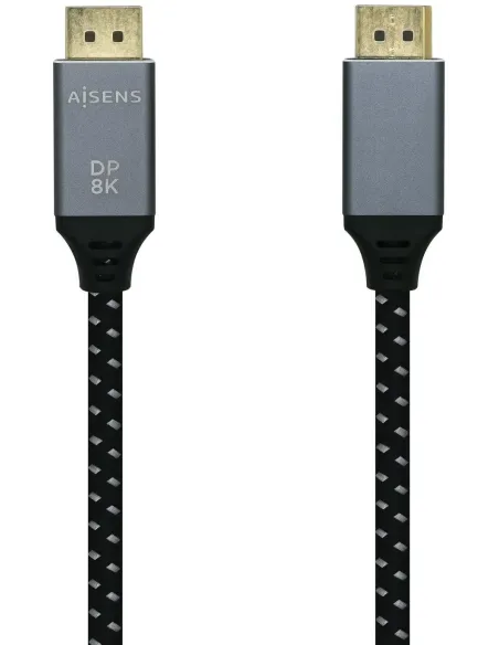 Aisens A149-0437 Cable DisplayPort v1.4 8K 60 Hz Macho/Macho 2m Negro
