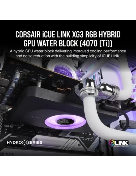 Corsair iCUE LINK XG3 RGB HYBRID GPU Bloque de Agua para 4080/4090