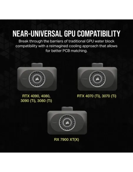 Corsair iCUE LINK XG3 RGB HYBRID GPU Bloque de Agua para 4080/4090
