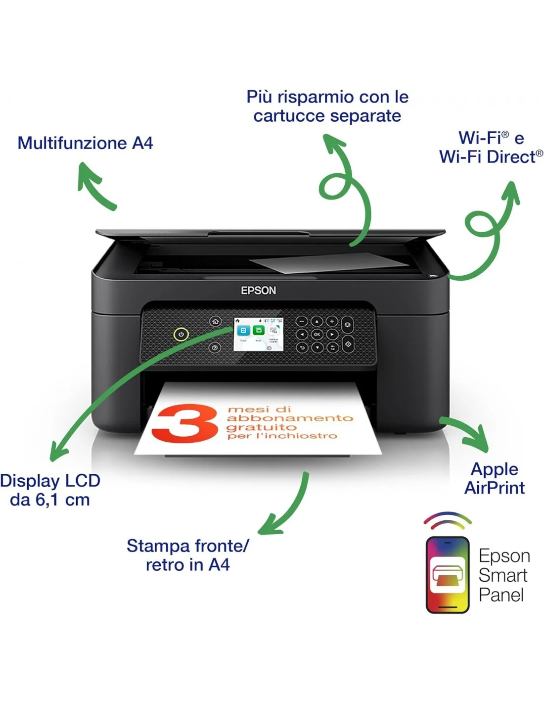 Epson Expression Home XP-4200 Impresora de Tinta Multifunción Color WiFi Negra