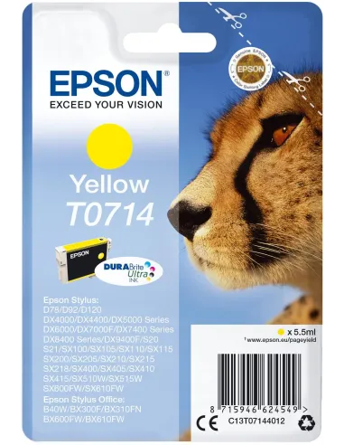 Epson T0714 Cartucho de Tinta Amarillo