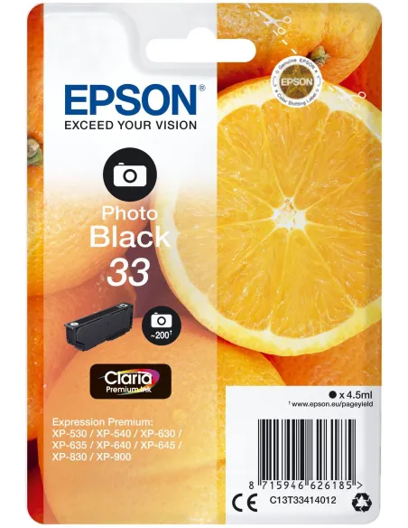 Epson T3341 Cartucho de Tinta Negro