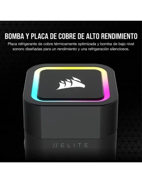 Corsair iCUE H100x RGB ELITE Kit de Refrigeración Líquida 240mm Negro
