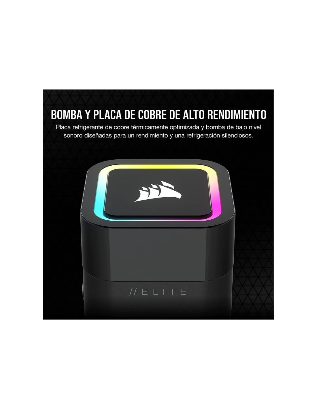 Corsair iCUE H100x RGB ELITE Kit de Refrigeración Líquida 240mm Negro