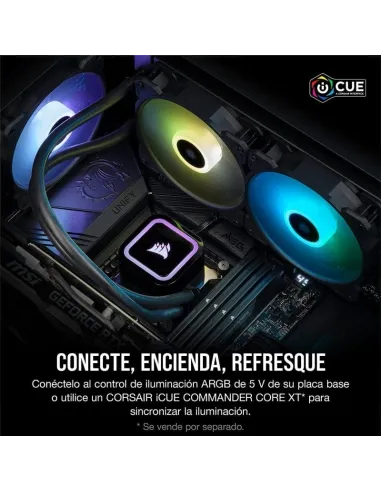 Corsair iCUE H100x RGB ELITE Kit de Refrigeración Líquida 240mm Negro