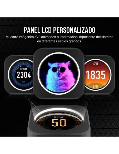 Corsair iCUE H100i ELITE LCD XT Kit de Refrigeración Líquida 240mm Negro