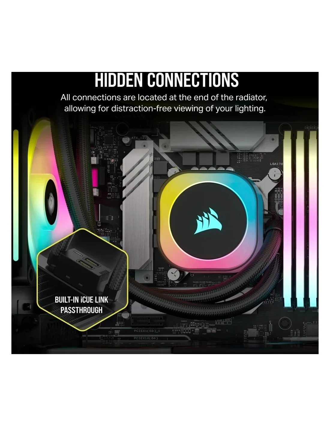 Corsair iCUE LINK H100i RGB AIO Kit de Refrigeración Líquida