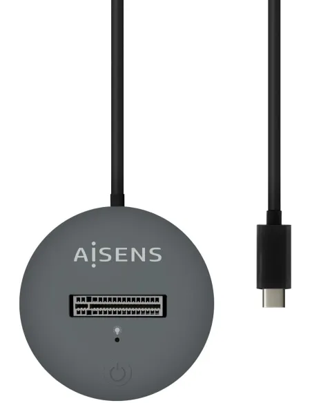 Aisens ASUC-M2D014-GR Docking Station Discos Duros M.2 SATA/NVMe USB-C Gris