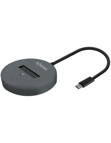 Aisens ASUC-M2D014-GR Docking Station Discos Duros M.2 SATA/NVMe USB-C Gris