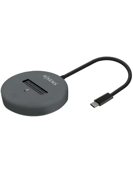 Aisens ASUC-M2D014-GR Docking Station Discos Duros M.2 SATA/NVMe USB-C Gris