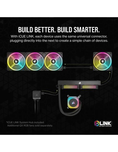 Corsair iCUE LINK H100i RGB AIO Kit de Refrigeración Líquida Blanco