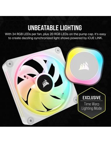Corsair iCUE LINK H100i RGB AIO Kit de Refrigeración Líquida Blanco