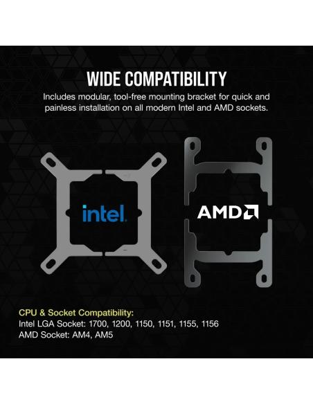 Corsair iCUE LINK H100i RGB AIO Kit de Refrigeración Líquida Blanco