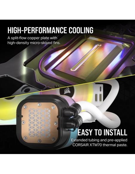 Corsair iCUE LINK H100i RGB AIO Kit de Refrigeración Líquida Blanco