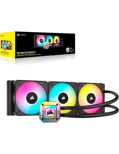 Corsair iCUE H150i ELITE CAPELLIX XT Kit de Refrigeración Líquida 360mm Negro