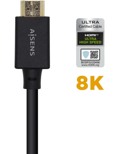 Aisens A150-0421 Cable HDMI v2.1 Macho/Macho 1m Negro