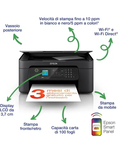 Epson WorkForce WF-2910DWF Impresora de Tinta Multifunción Color WiFi Negra