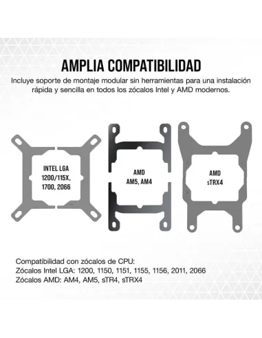 Corsair iCUE H150i ELITE LCD XT Kit de Refrigeración Líquida 360mm Blanco