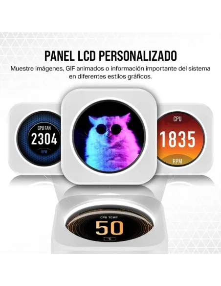 Corsair iCUE H150i ELITE LCD XT Kit de Refrigeración Líquida 360mm Blanco