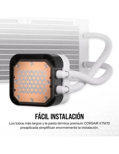Corsair iCUE H150i ELITE LCD XT Kit de Refrigeración Líquida 360mm Blanco