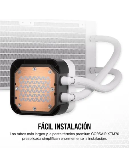 Corsair iCUE H150i ELITE LCD XT Kit de Refrigeración Líquida 360mm Blanco
