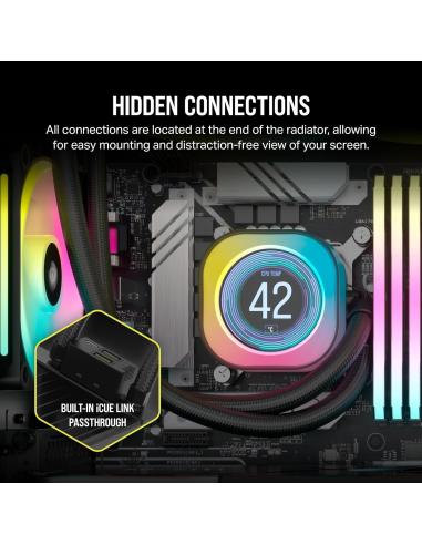 Corsair iCUE LINK H150i LCD Kit de Refrigeración Líquida 360mm Negro