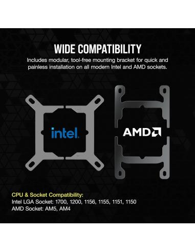 Corsair iCUE LINK H150i LCD Kit de Refrigeración Líquida 360mm Negro