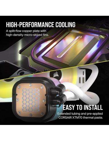Corsair iCUE LINK H150i LCD Kit de Refrigeración Líquida 360mm Blanco