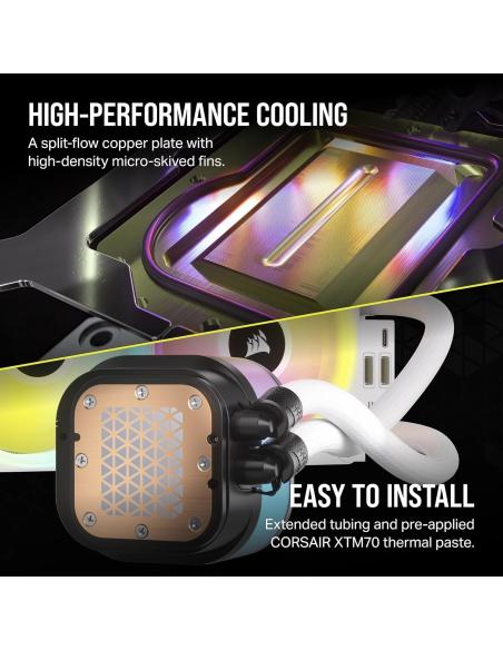Corsair iCUE LINK H150i LCD Kit de Refrigeración Líquida 360mm Blanco