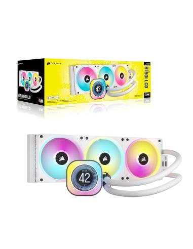 Corsair iCUE LINK H150i LCD Kit de Refrigeración Líquida 360mm Blanco
