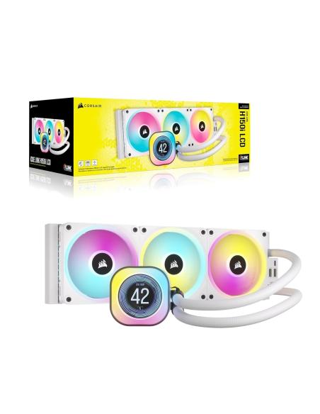 Corsair iCUE LINK H150i LCD Kit de Refrigeración Líquida 360mm Blanco
