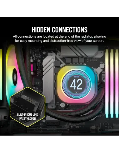 Corsair iCUE LINK H170i LCD Kit de Refrigeración Líquida 420mm Negro