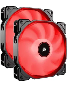 Corsair Air Series AF140 Pack 2 Ventiladores 140mm LED Rojo