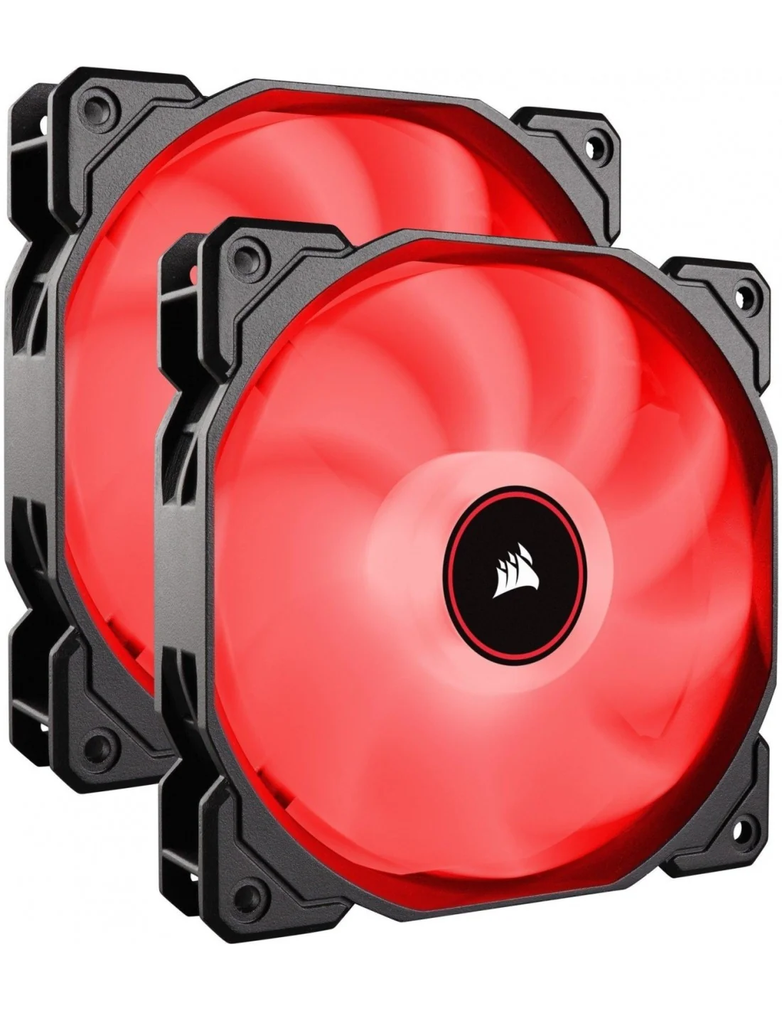 Corsair Air Series AF140 Pack 2 Ventiladores 140mm LED Rojo