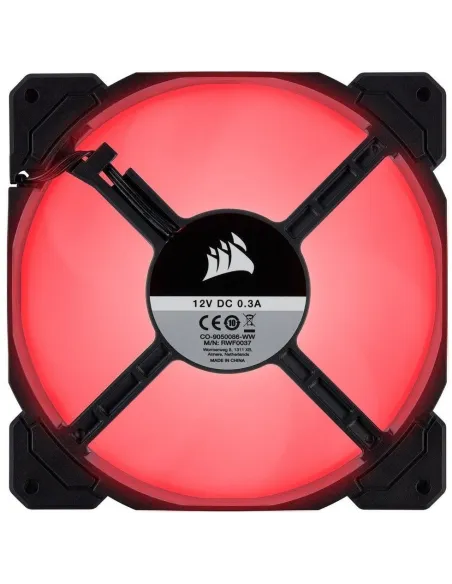Corsair Air Series AF140 Pack 2 Ventiladores 140mm LED Rojo