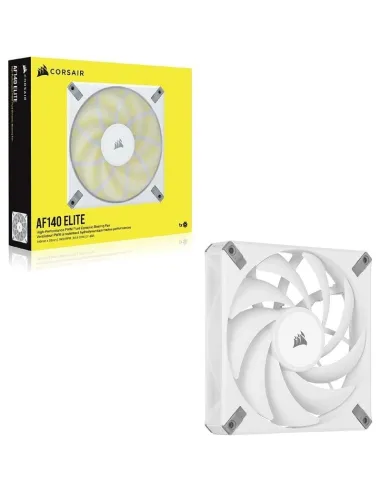Corsair AF140 Elite 140 mm PWM Ventilador con Rodamiento Dinámico Líquido 140mm Blanco